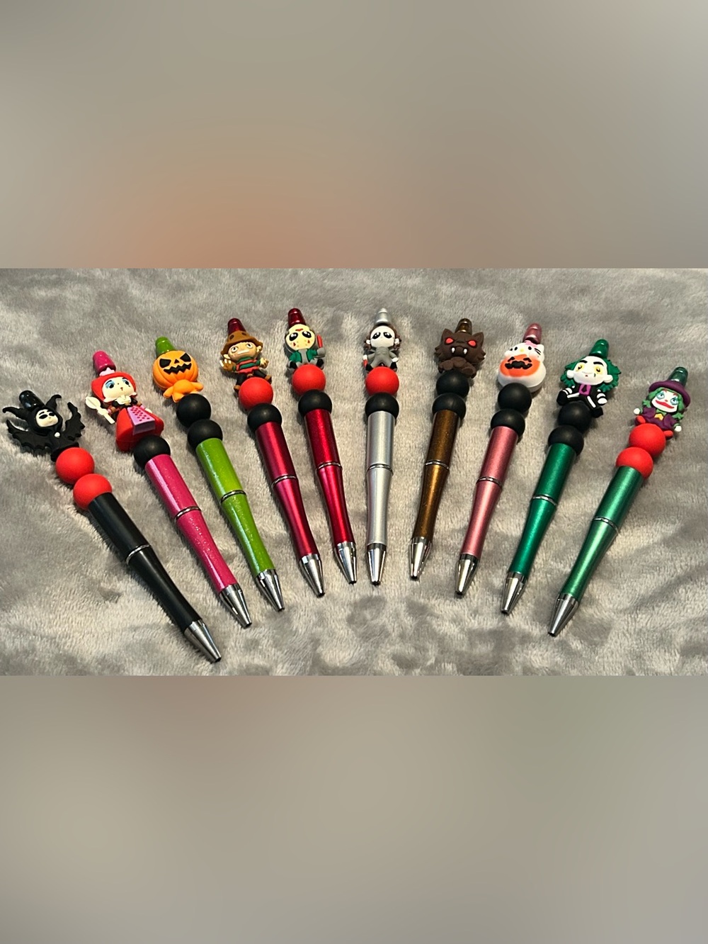HALLOWEEN/HORROR CHARACTER BLACK INK PENS/HANDMADE! PICK ONE!